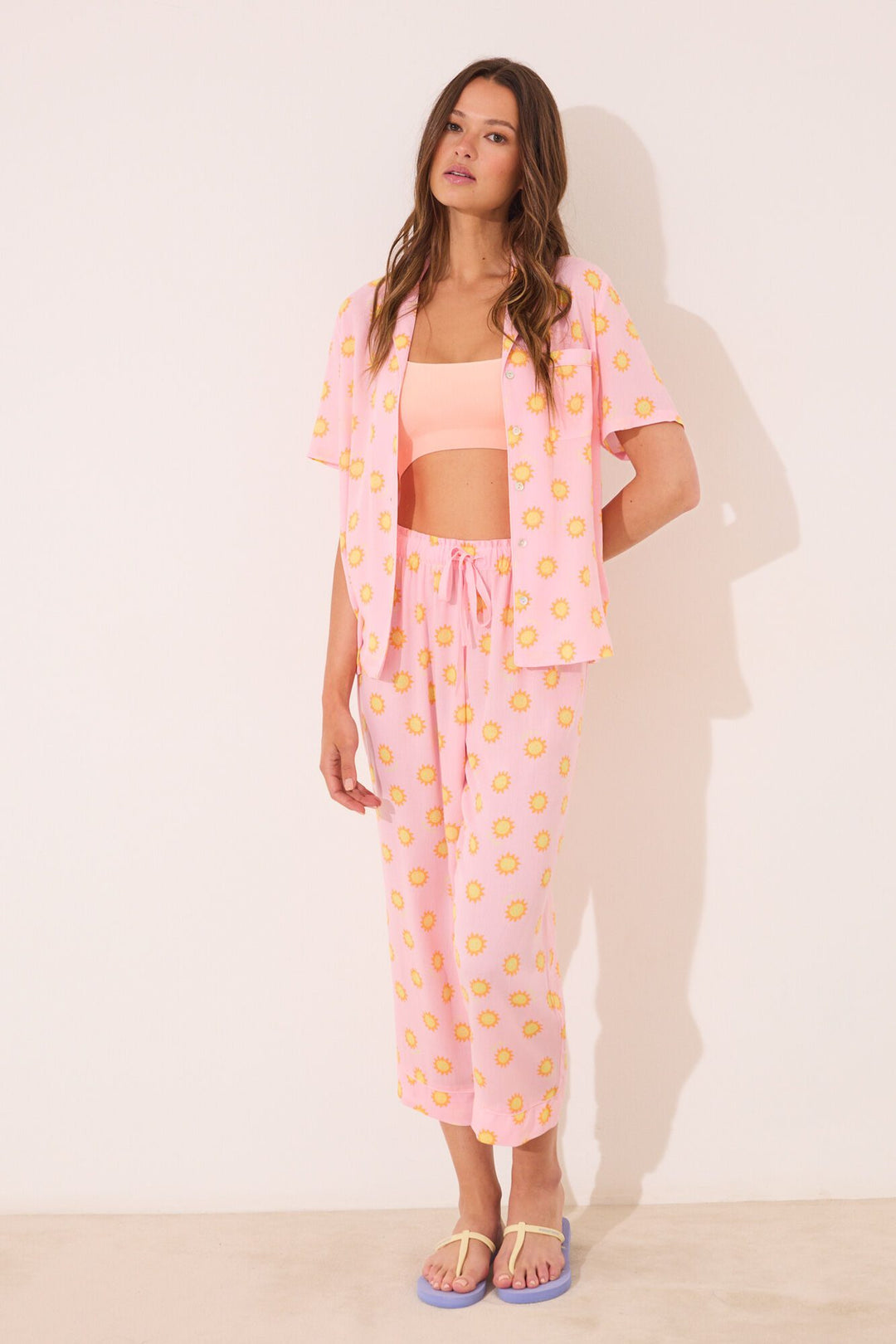 SHORT SLEEVES MASCULINE PYJAMA - Pink