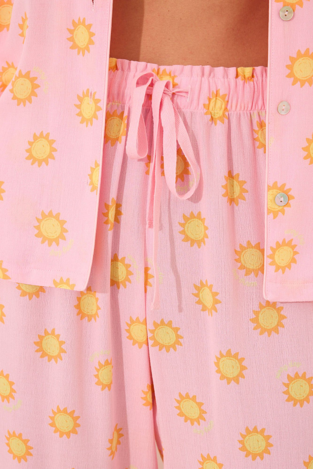 SHORT SLEEVES MASCULINE PYJAMA - Pink