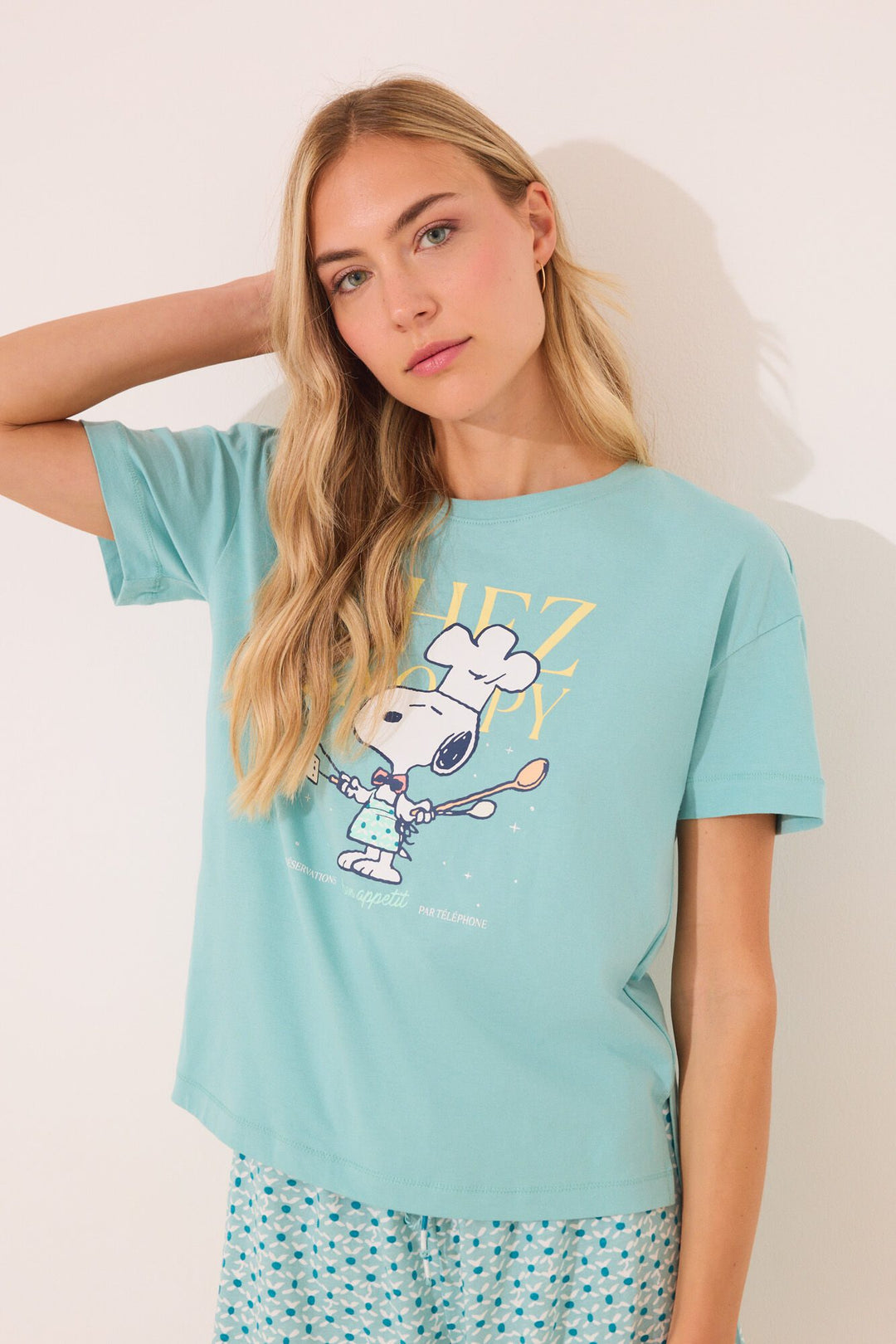 SHORT SLEEVES SHORT PANT PYJAMA - Green