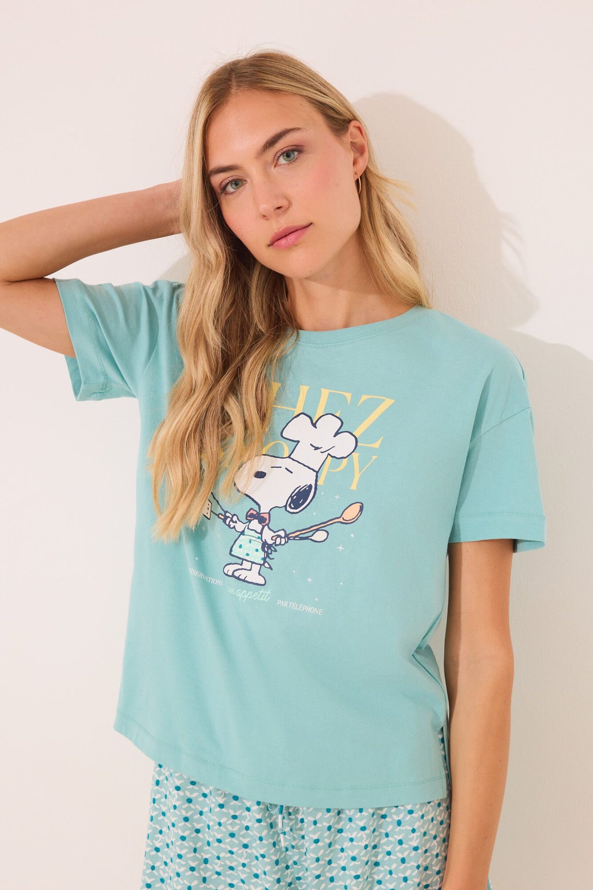 SHORT SLEEVES SHORT PANT PYJAMA - Green