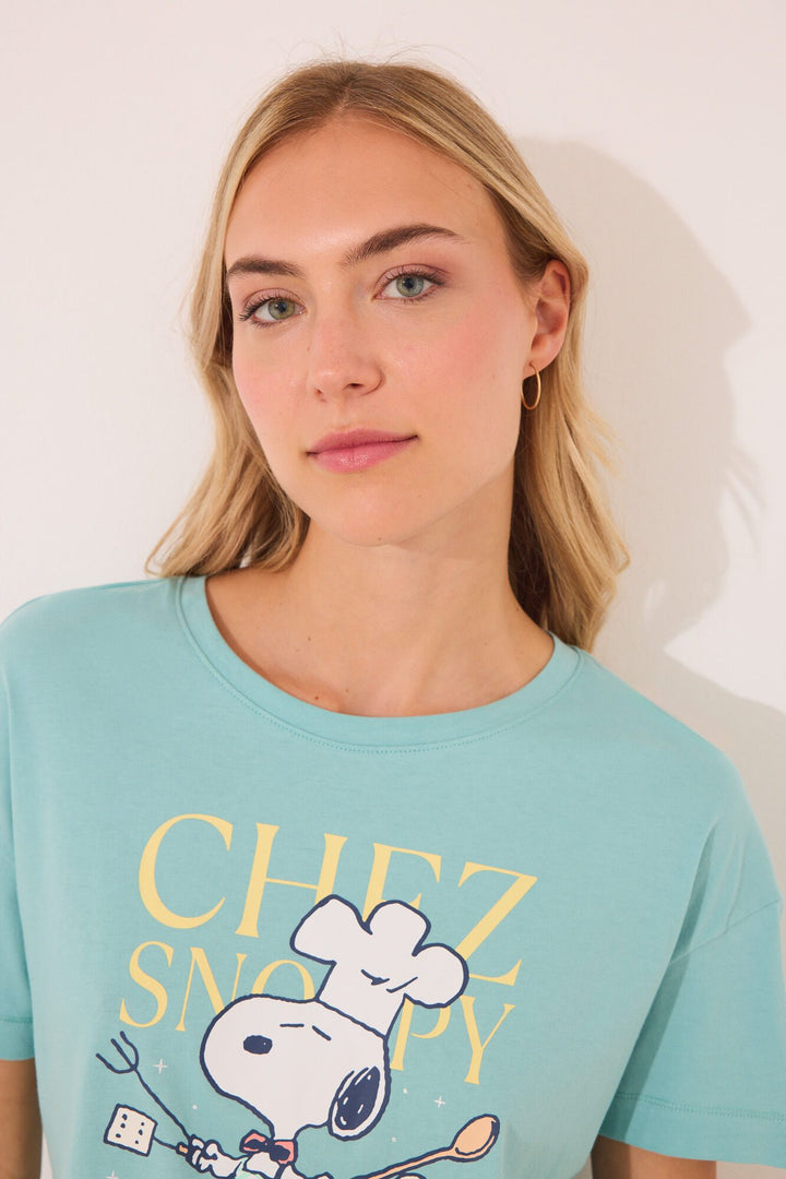 SHORT SLEEVES SHORT PANT PYJAMA - Green