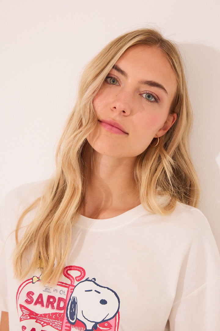 SHORT SLEEVES SHORT PANT PYJAMA - Ivory