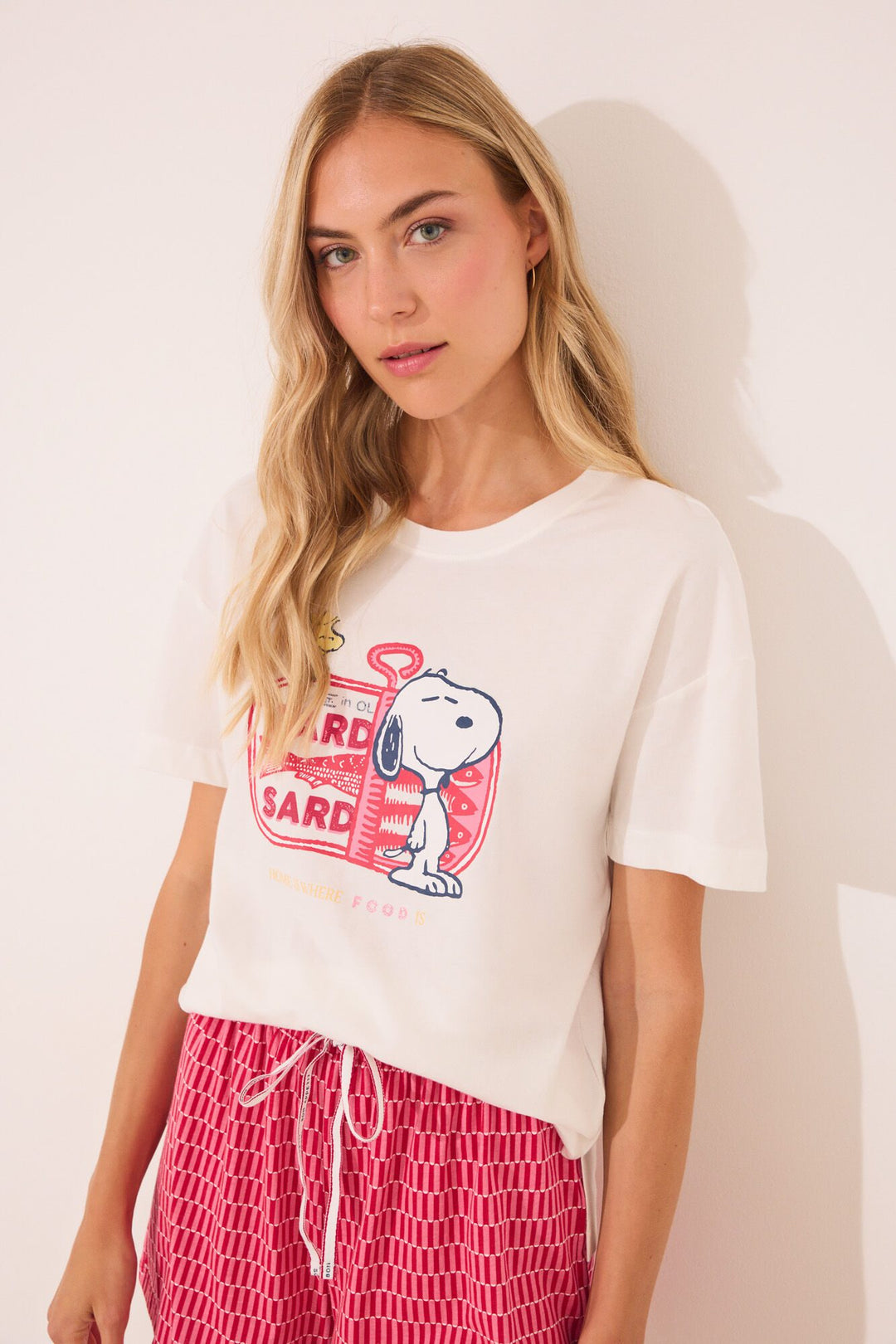 SHORT SLEEVES SHORT PANT PYJAMA - Ivory