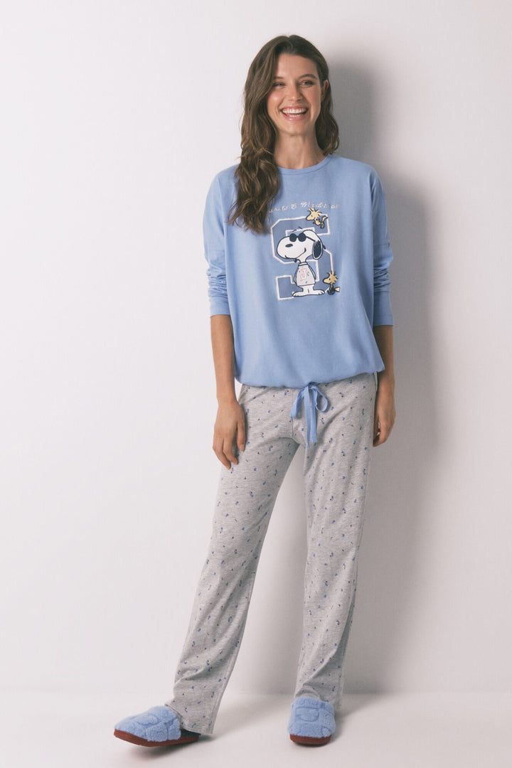 LONG SLEEVES LONG PANT PYJAMA - Blue Print