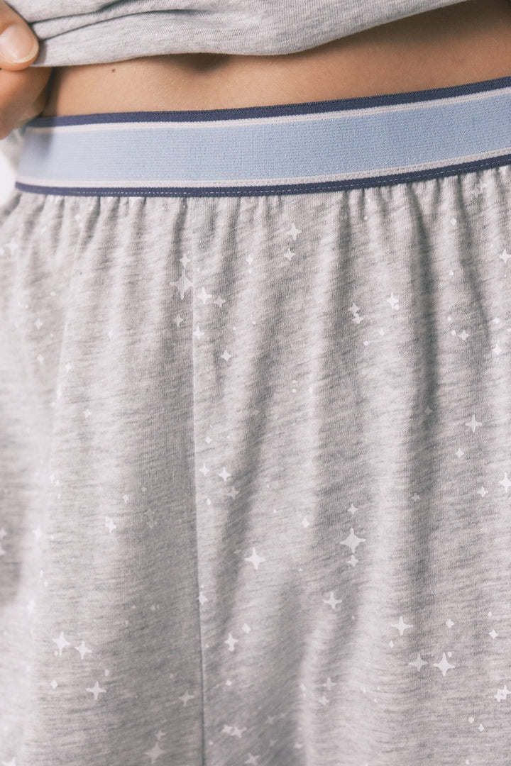 LONG SLEEVES LONG PANT PYJAMA - Dark Grey
