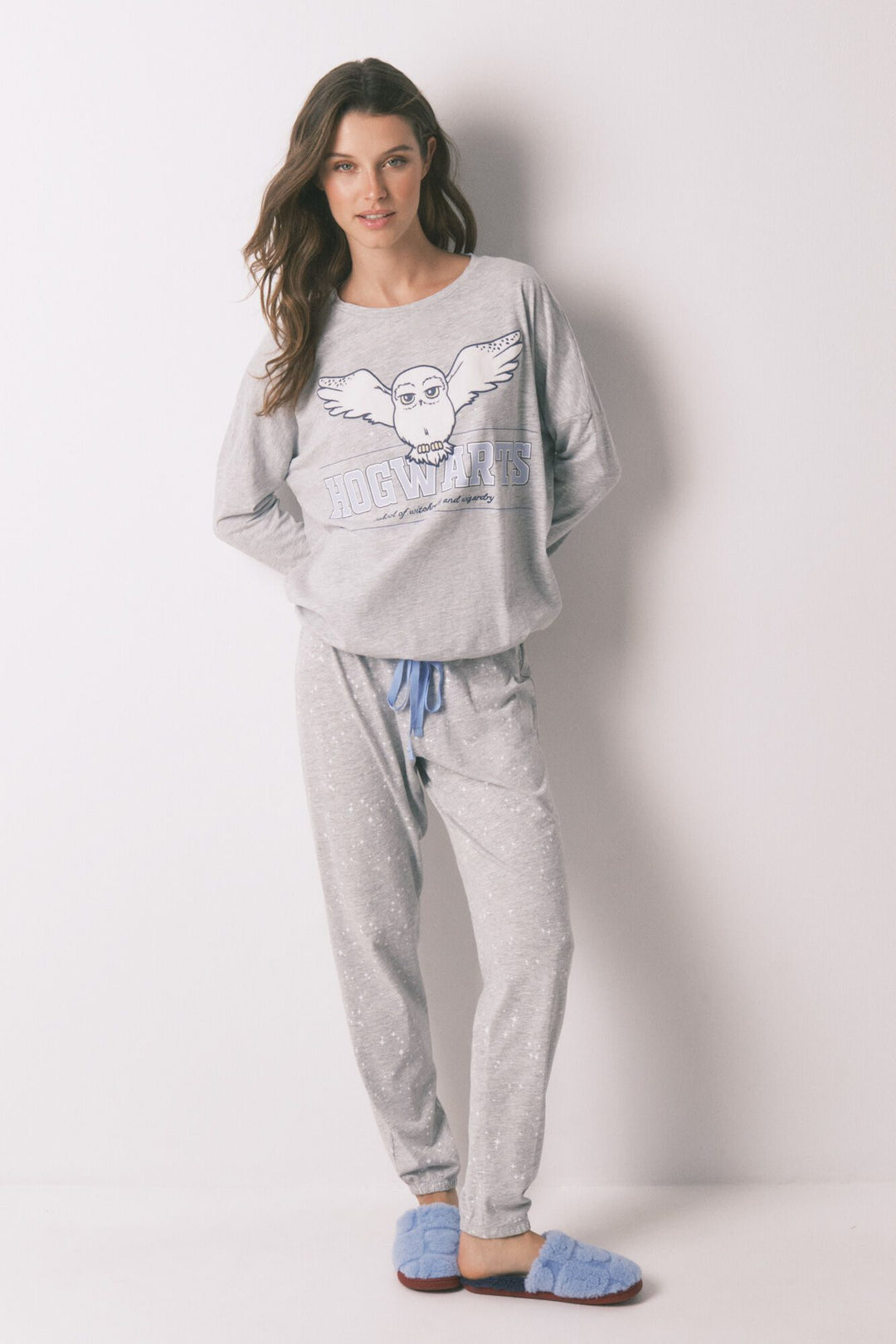 LONG SLEEVES LONG PANT PYJAMA - Dark Grey