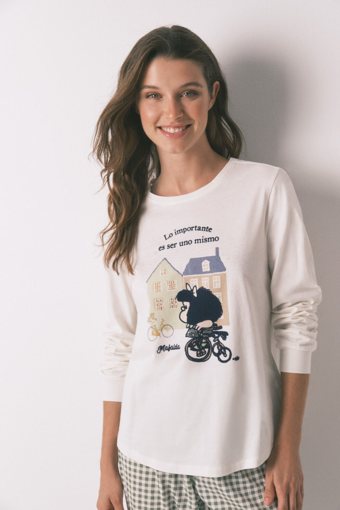 LONG SLEEVES LONG PANT PYJAMA - Ivory