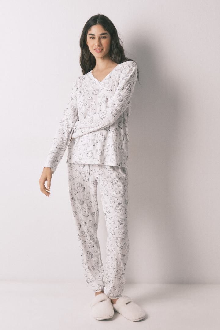 PYJAMA - White Print