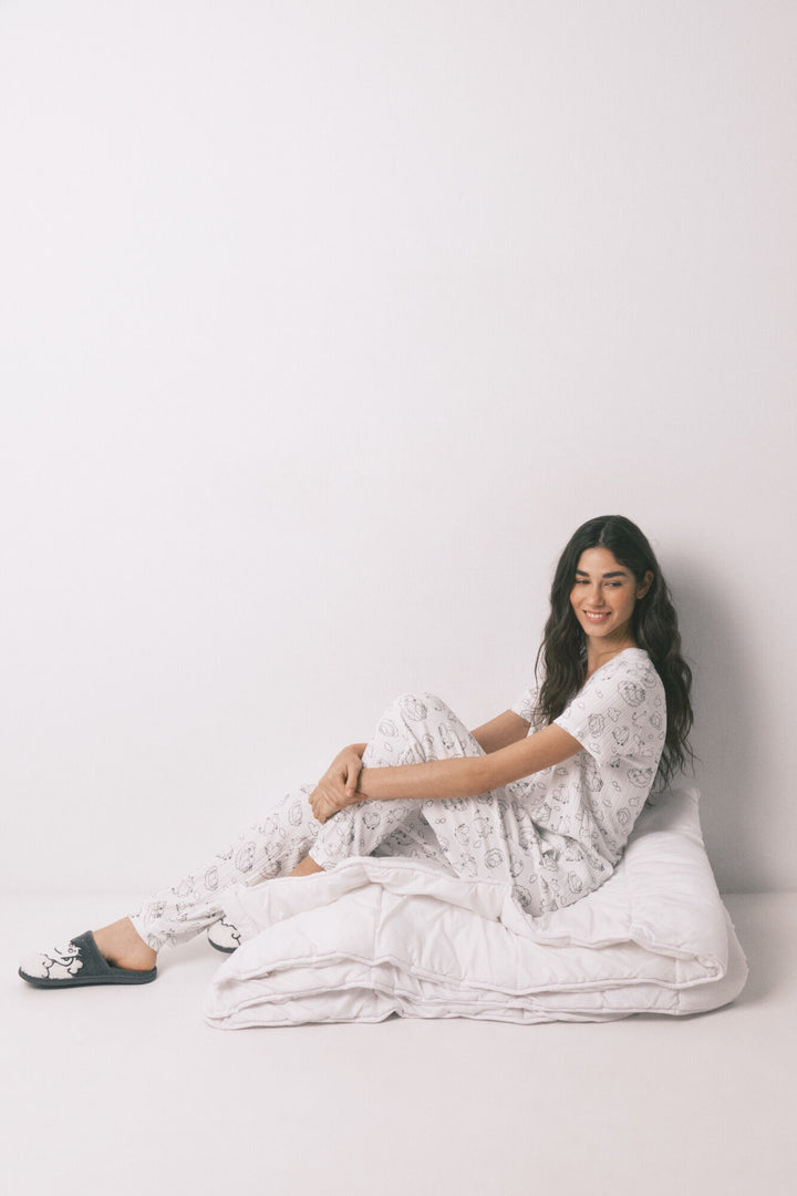 PYJAMA - White Print