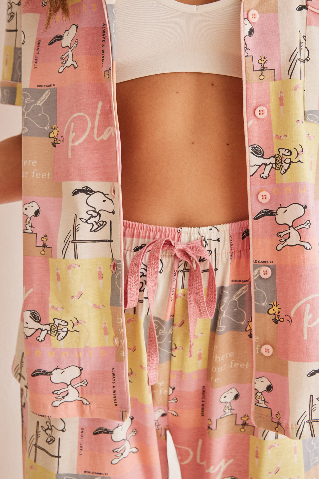 Classic 100% cotton "Play" pyjamas - Pink