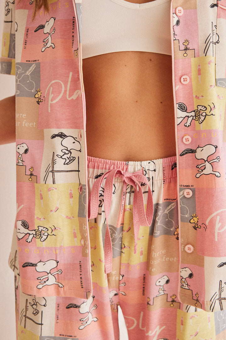 Classic 100% cotton "Play" pyjamas - Pink