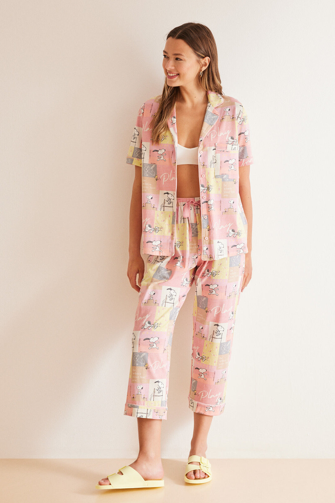 Classic 100% cotton "Play" pyjamas - Pink