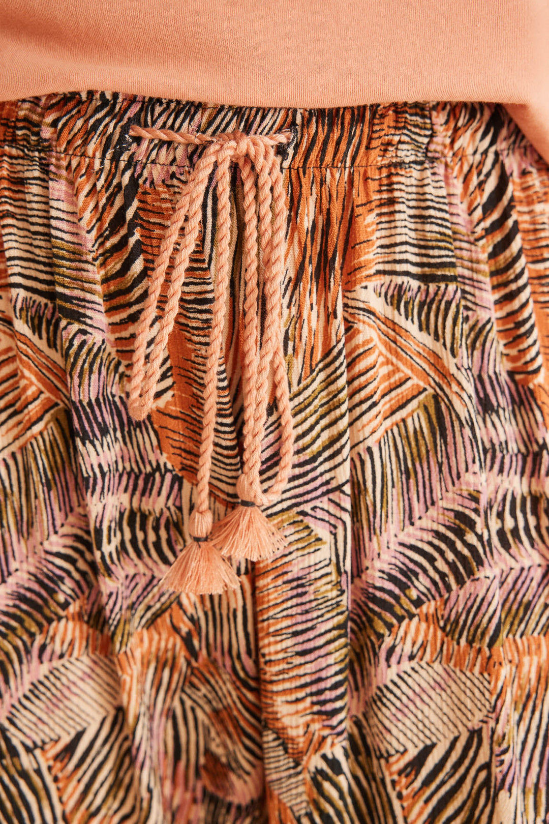 Long 100% cotton ochre Minnie pyjamas - Orange