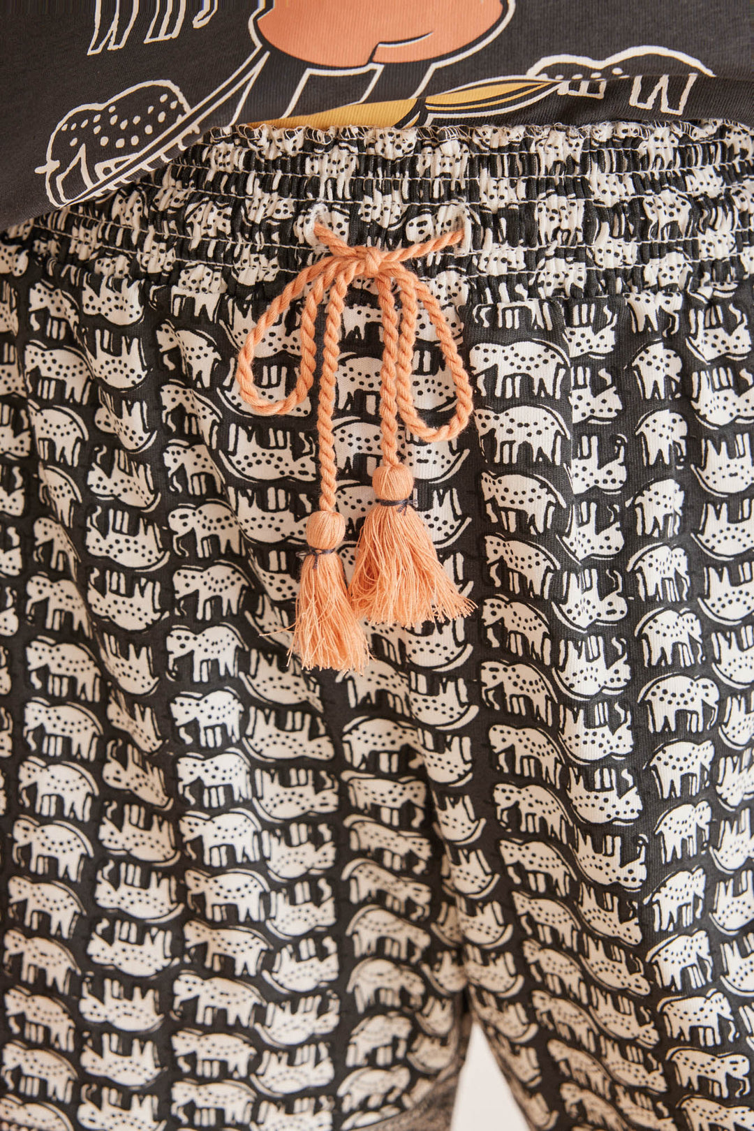 Short 100% cotton maringo Mickey pyjamas - Charcoal Grey