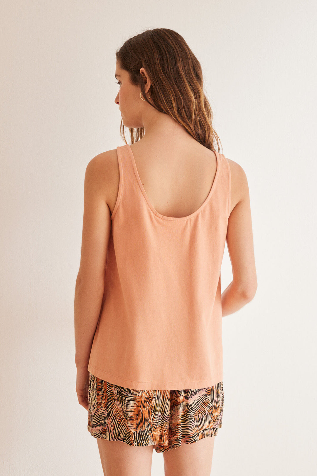 Short 100% cotton ochre Minnie pyjamas - Orange