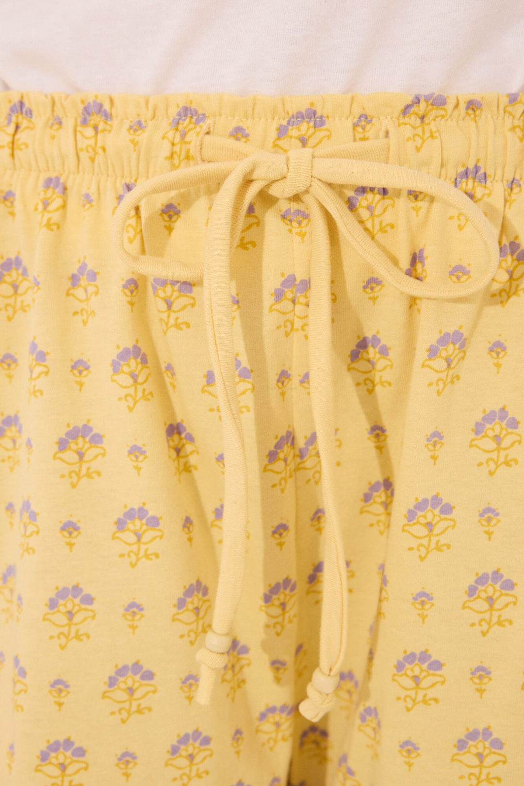 Short Sleeves Short Pant Pyjama - Ivory