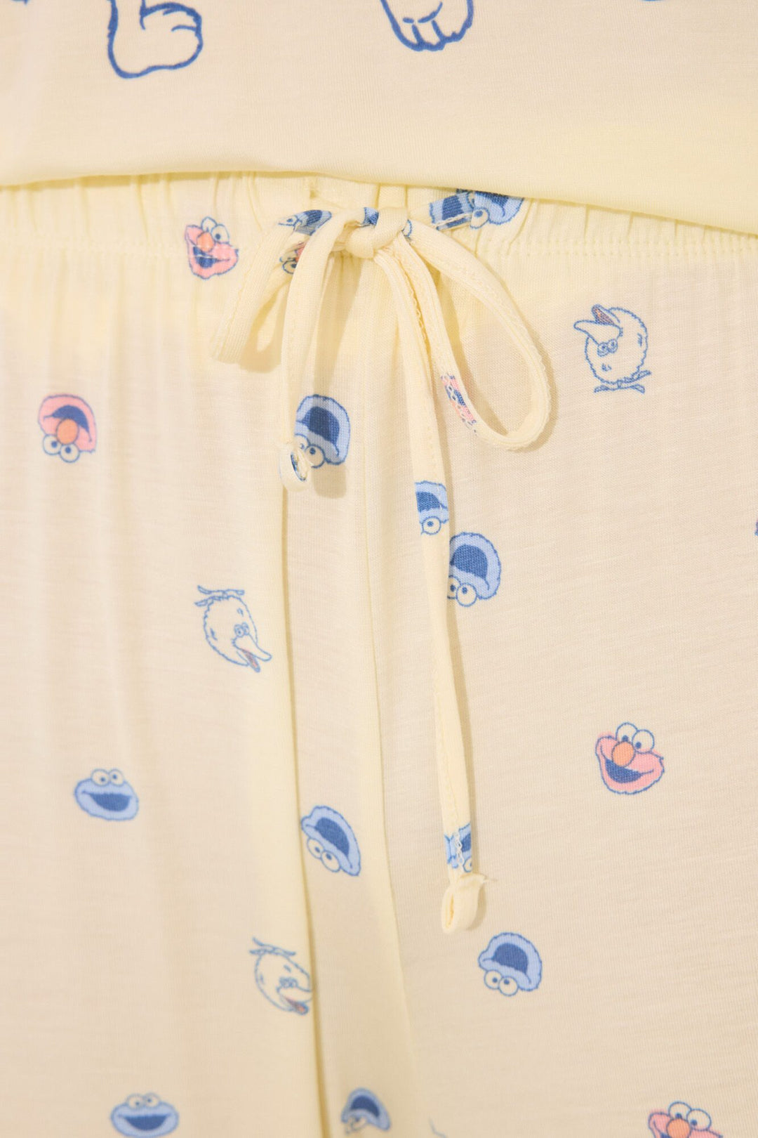 Short Sleeves Long Pant Pyjama - Yellow