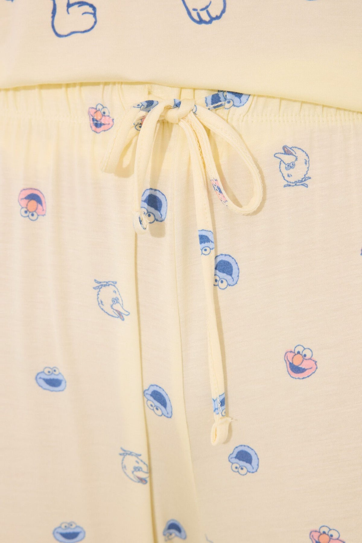 Short Sleeves Long Pant Pyjama - Yellow