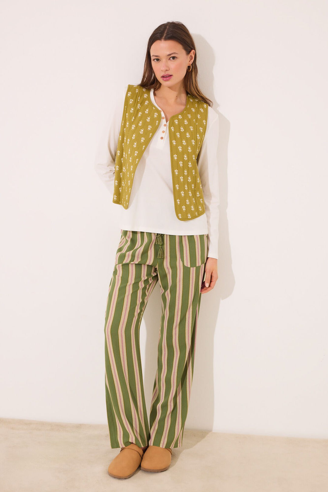 Vest - White Print