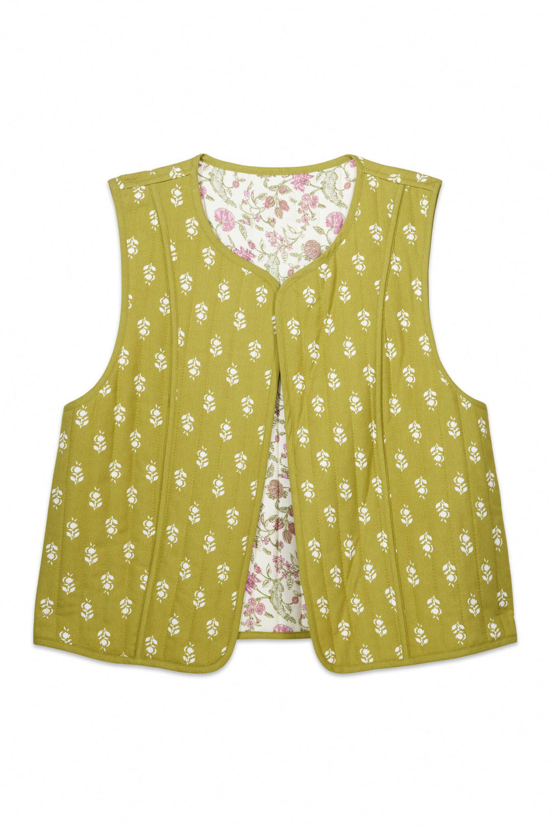 Vest - White Print
