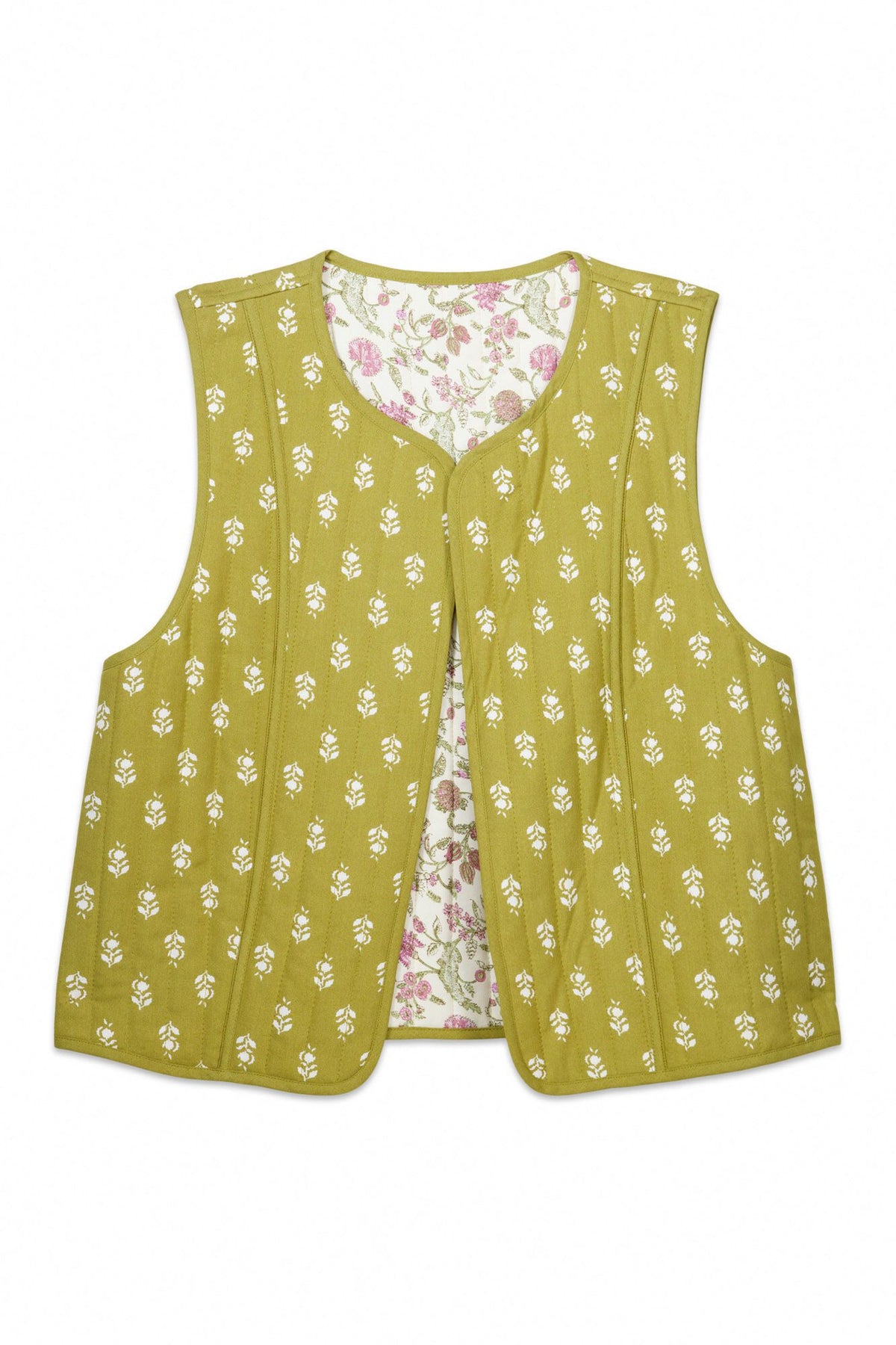 Vest - White Print