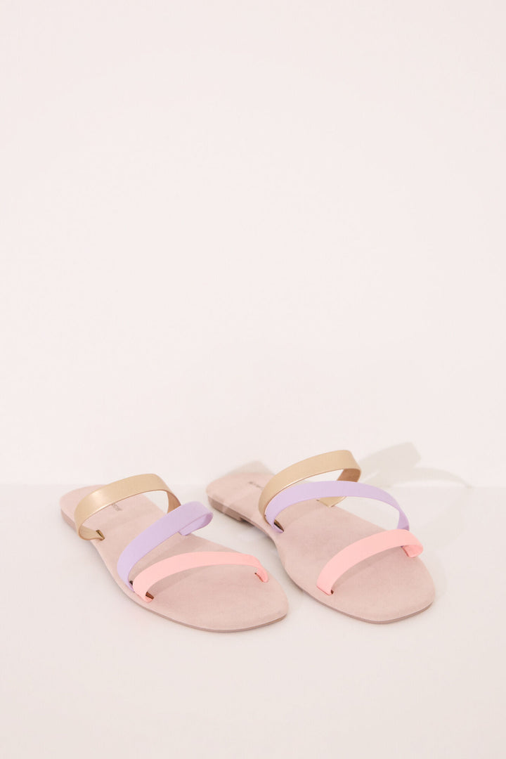 Sandal - White Print