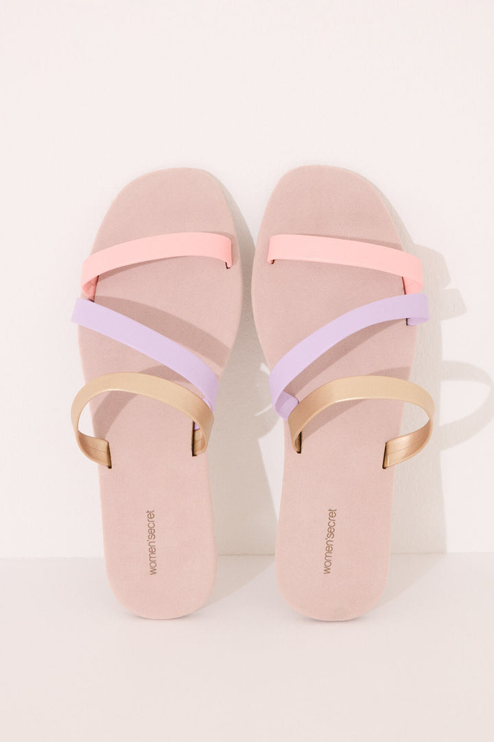 Sandal - White Print