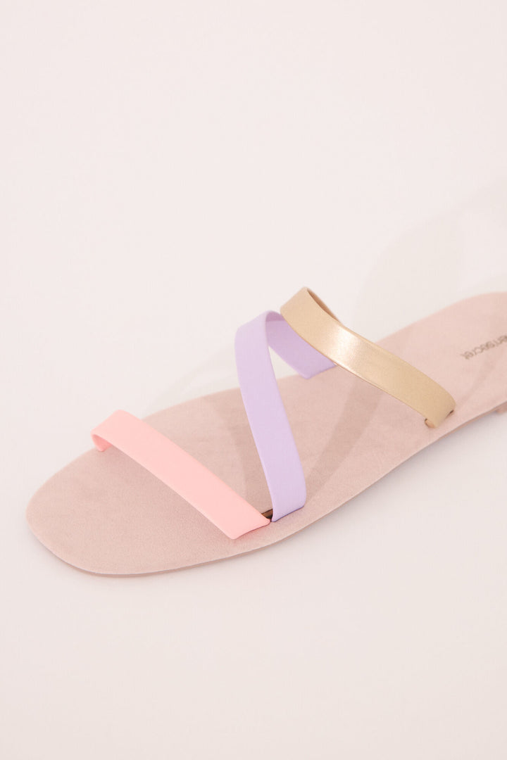 Sandal - White Print