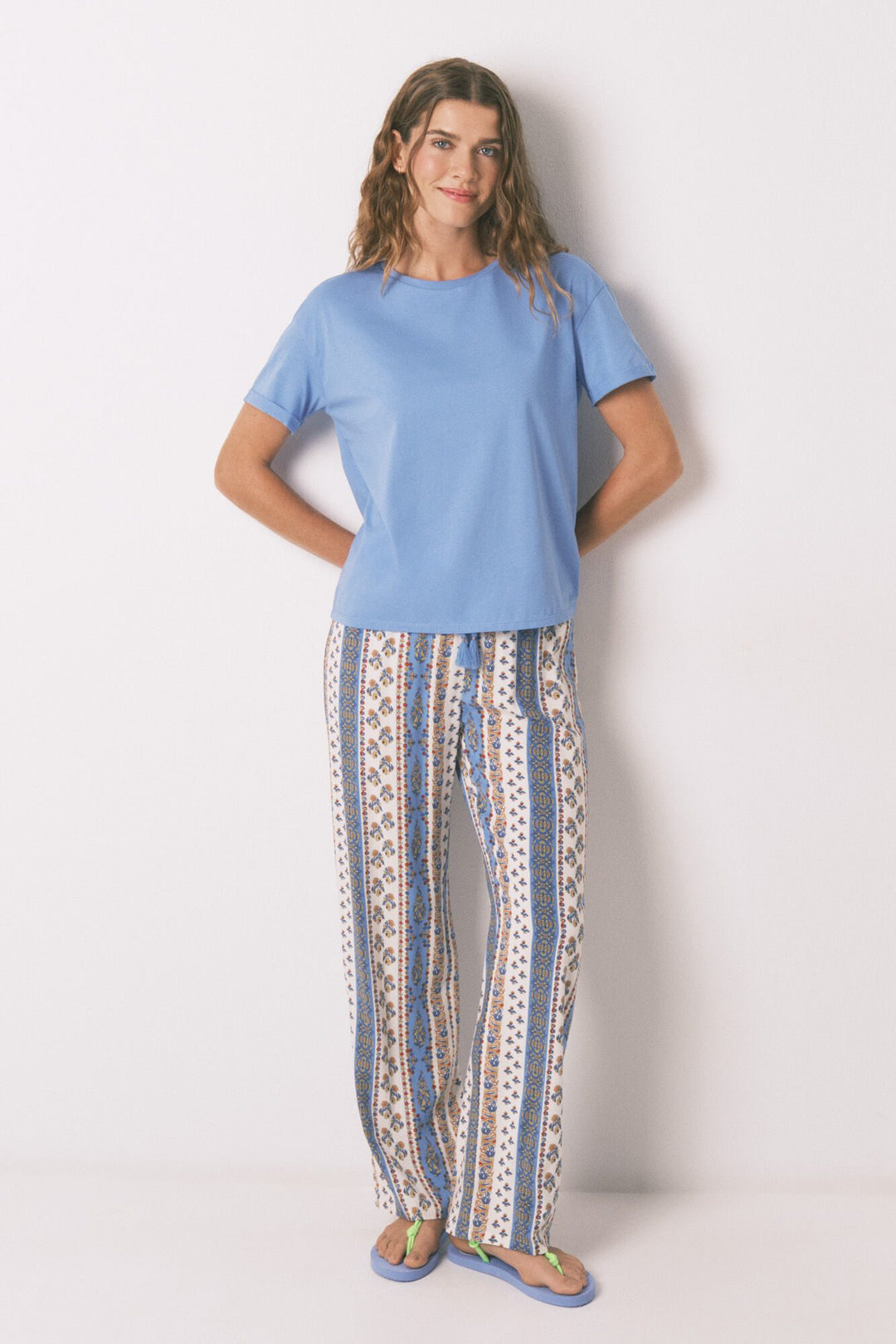 SHORT SLEEVES T SHIRT - Medium Blue