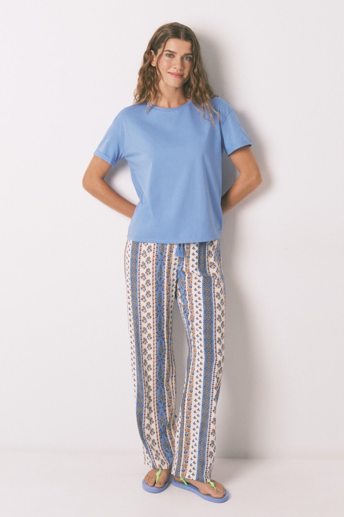 SHORT SLEEVES T SHIRT - Medium Blue