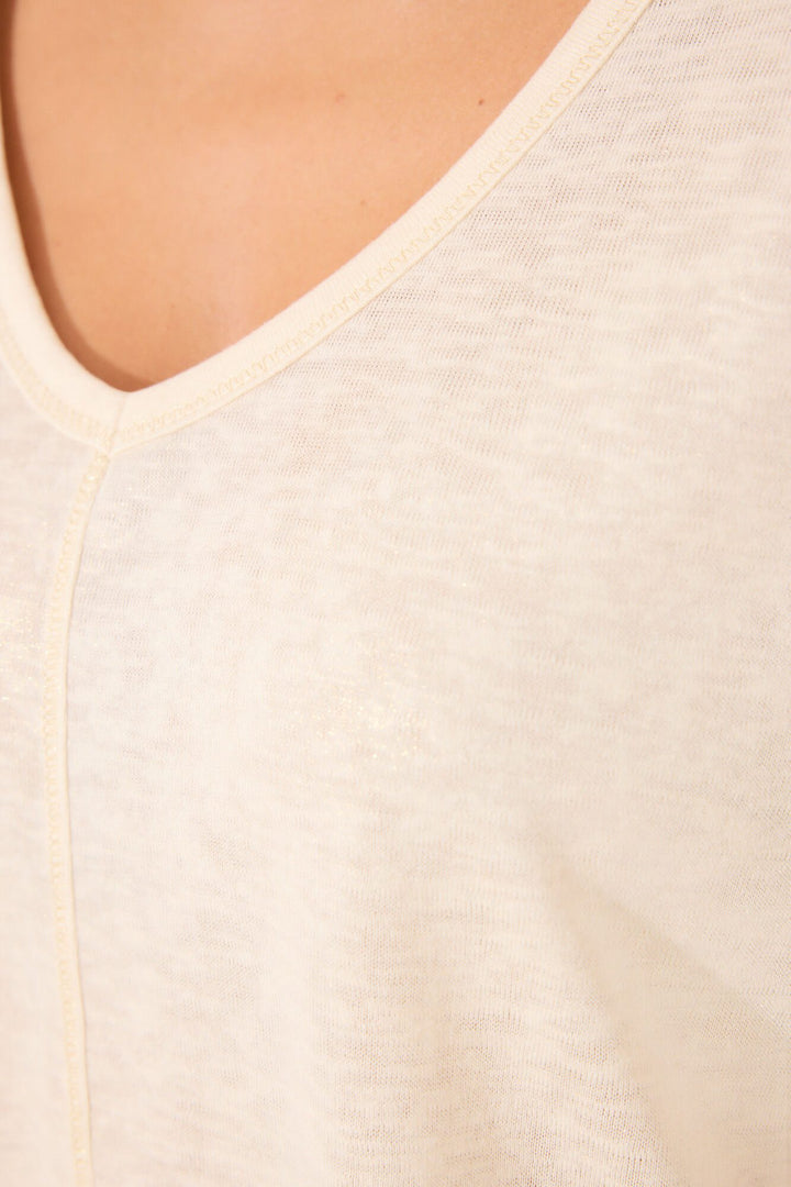 SHORT SLEEVES T SHIRT - Ivory