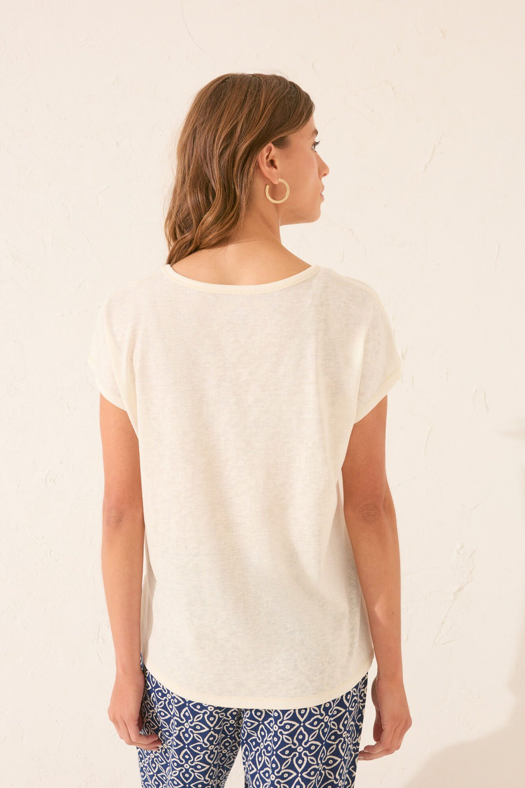 SHORT SLEEVES T SHIRT - Ivory