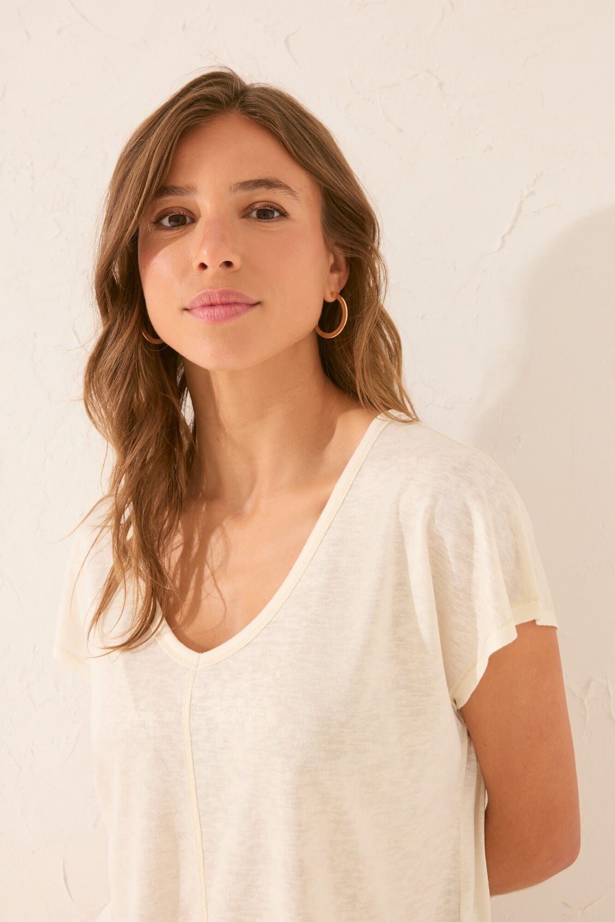SHORT SLEEVES T SHIRT - Ivory
