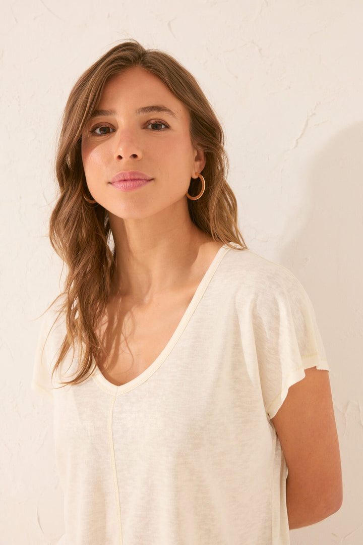 SHORT SLEEVES T SHIRT - Ivory