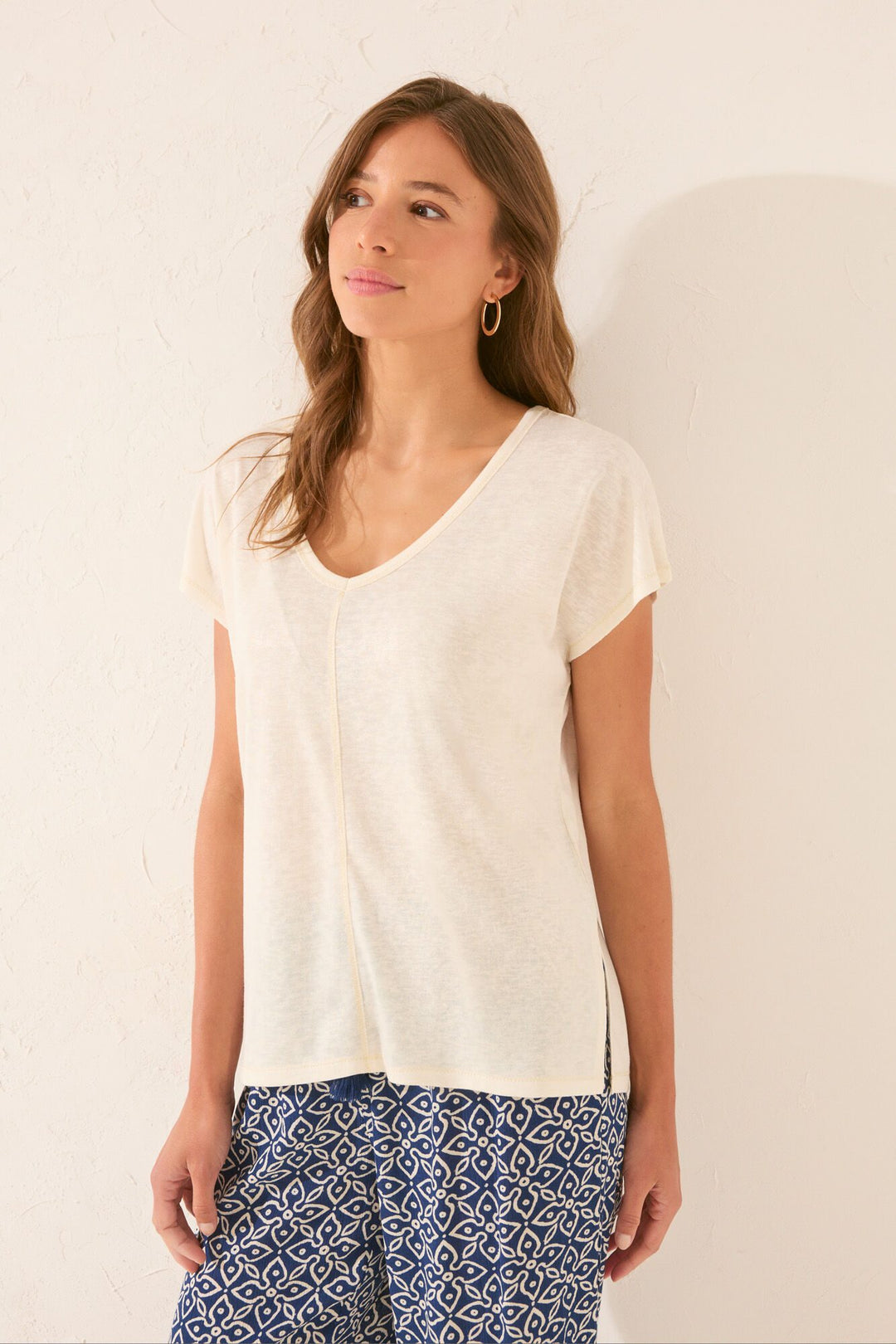 SHORT SLEEVES T SHIRT - Ivory