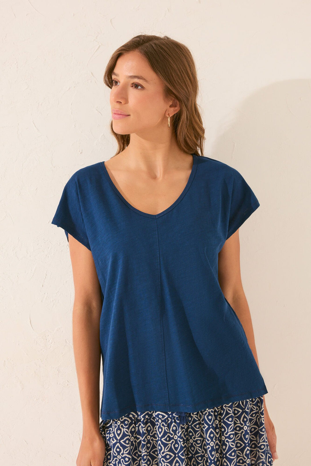 SHORT SLEEVES T SHIRT - Medium Blue