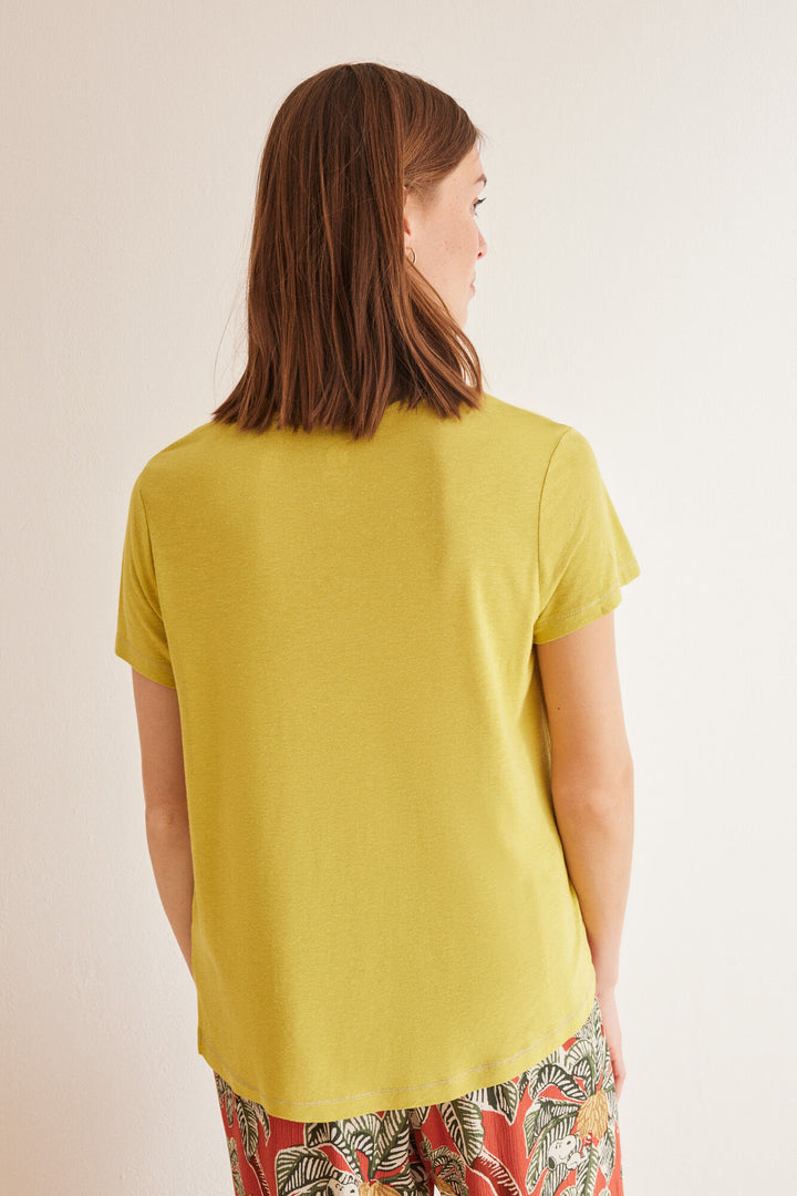 Khaki short-sleeved T-shirt - Light Khaki