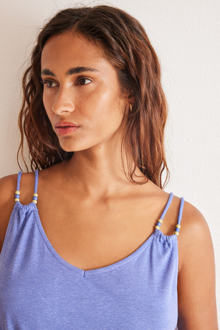 Blue vest top - Blue Print