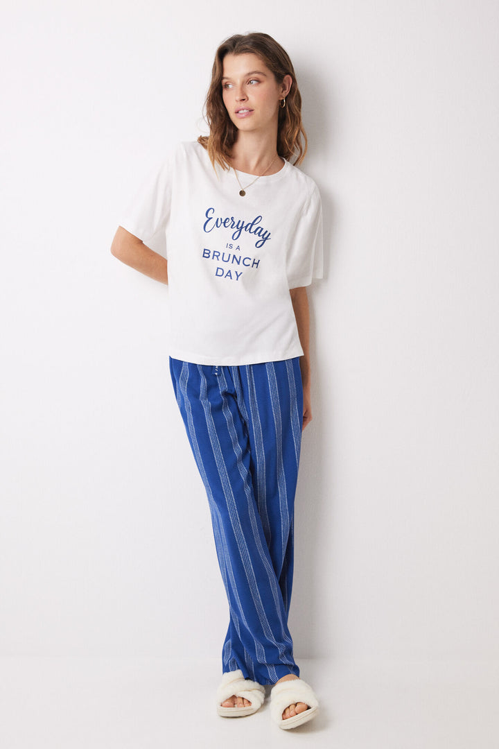 100% cotton ivory short sleeve t-shirt - Ivory