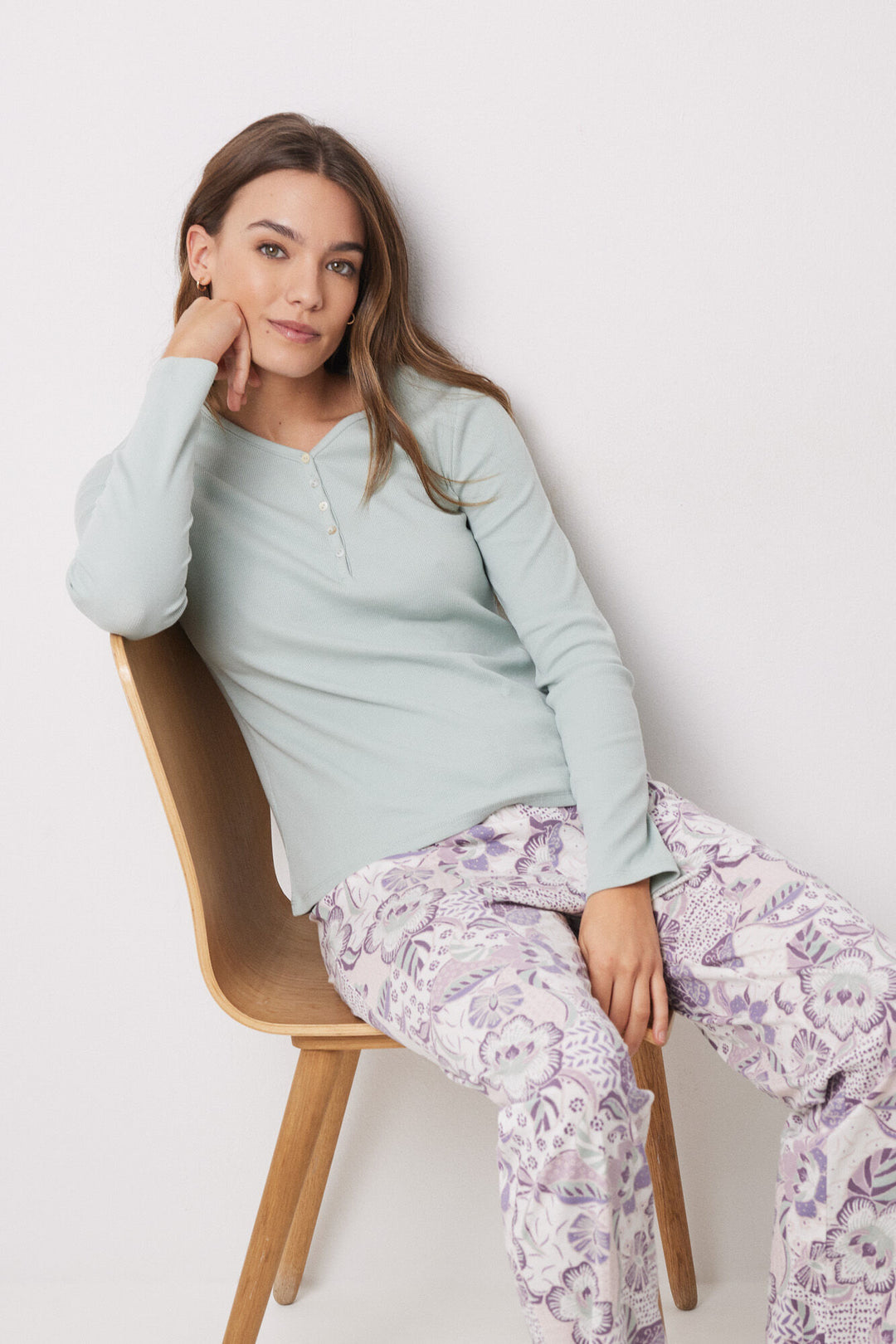 Long Sleeves T Shirt - Light Grey Silver