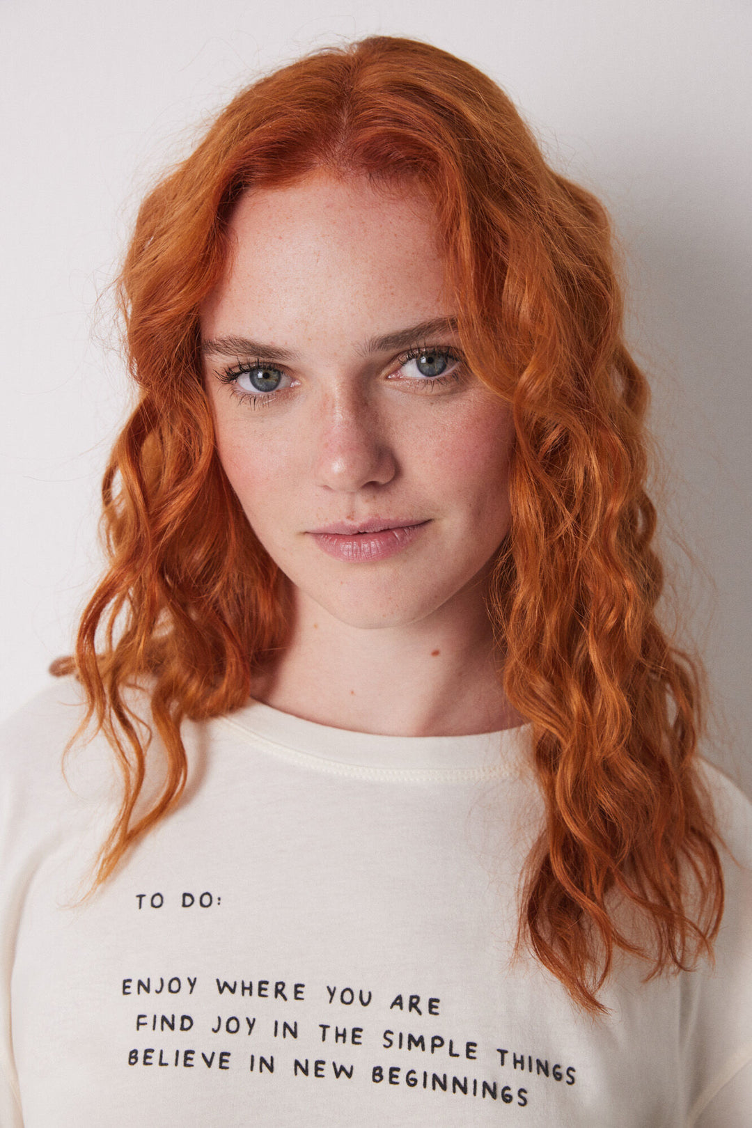 Long Sleeves T Shirt - Ivory