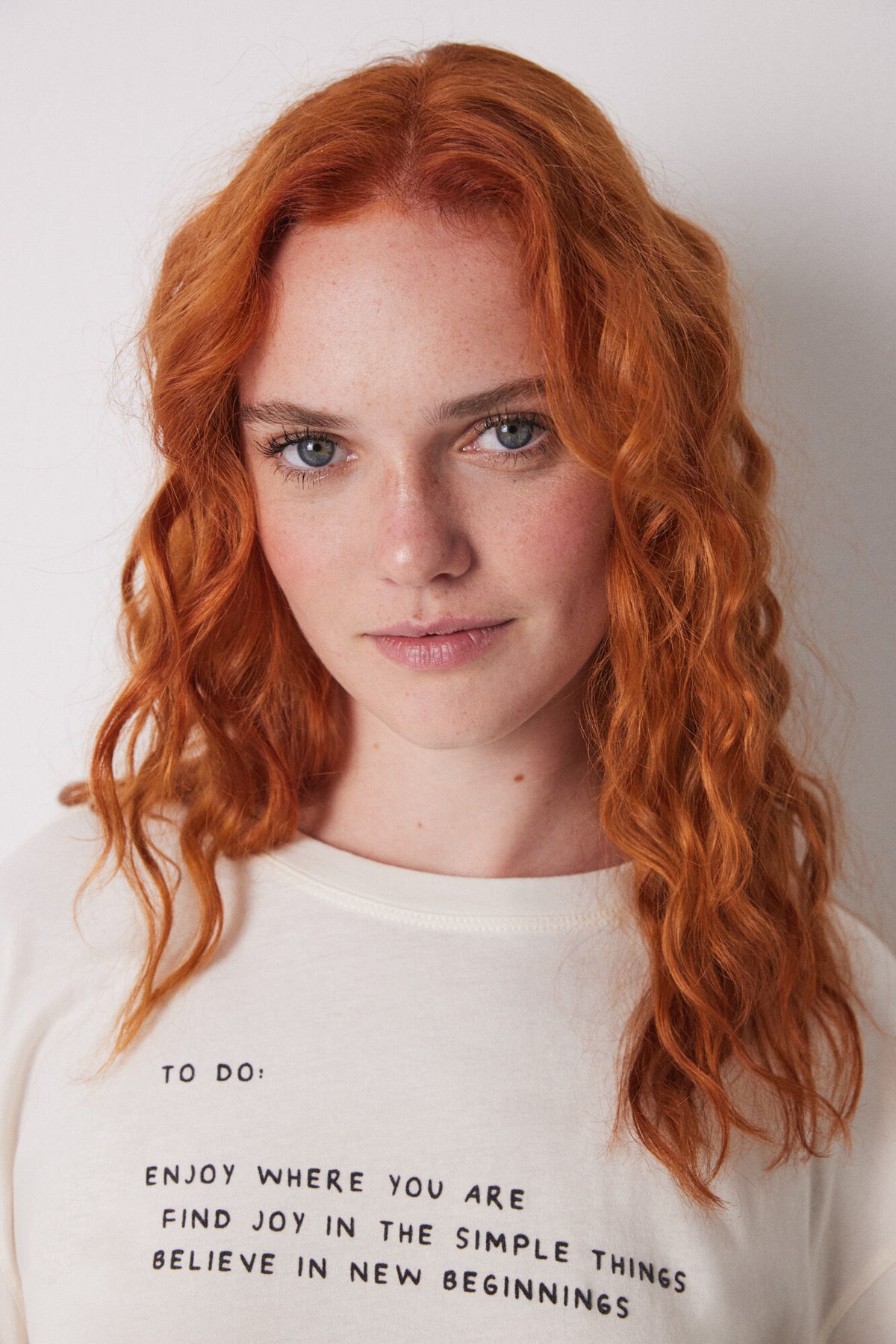 Long Sleeves T Shirt - Ivory