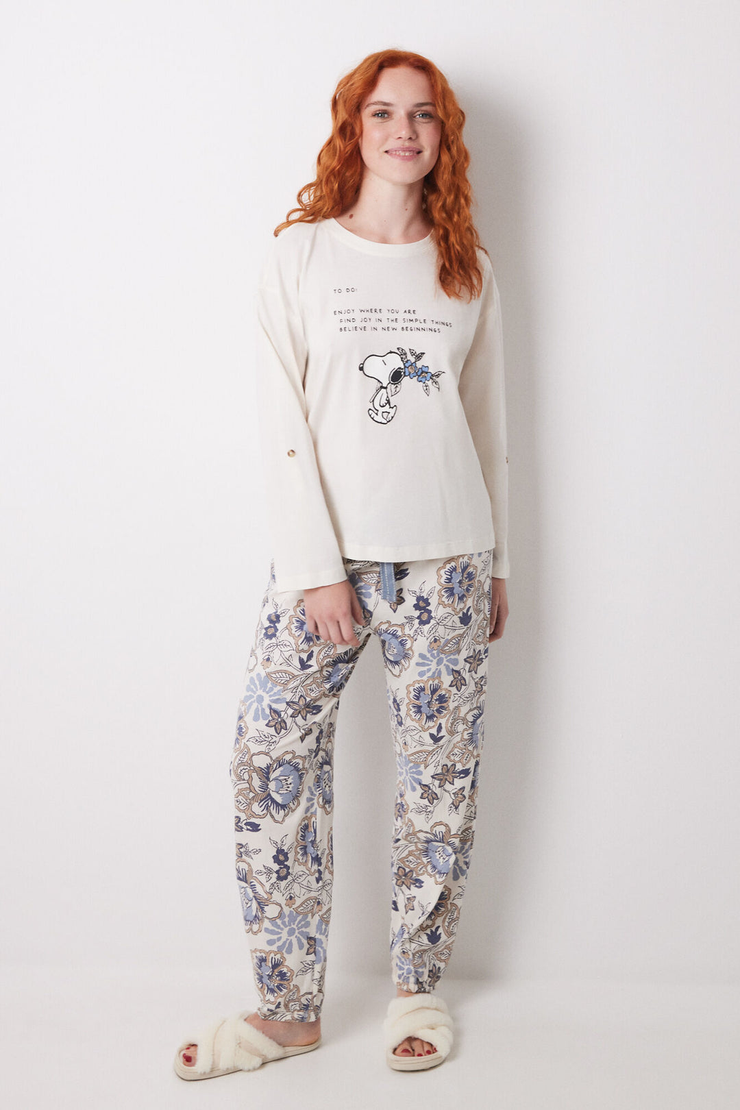 Long Sleeves T Shirt - Ivory