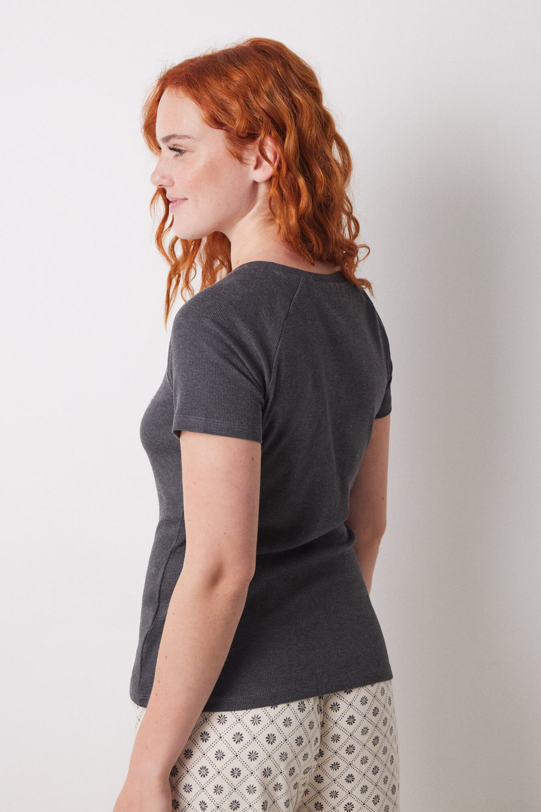 Short Sleeves T Shirt - Medium Grey