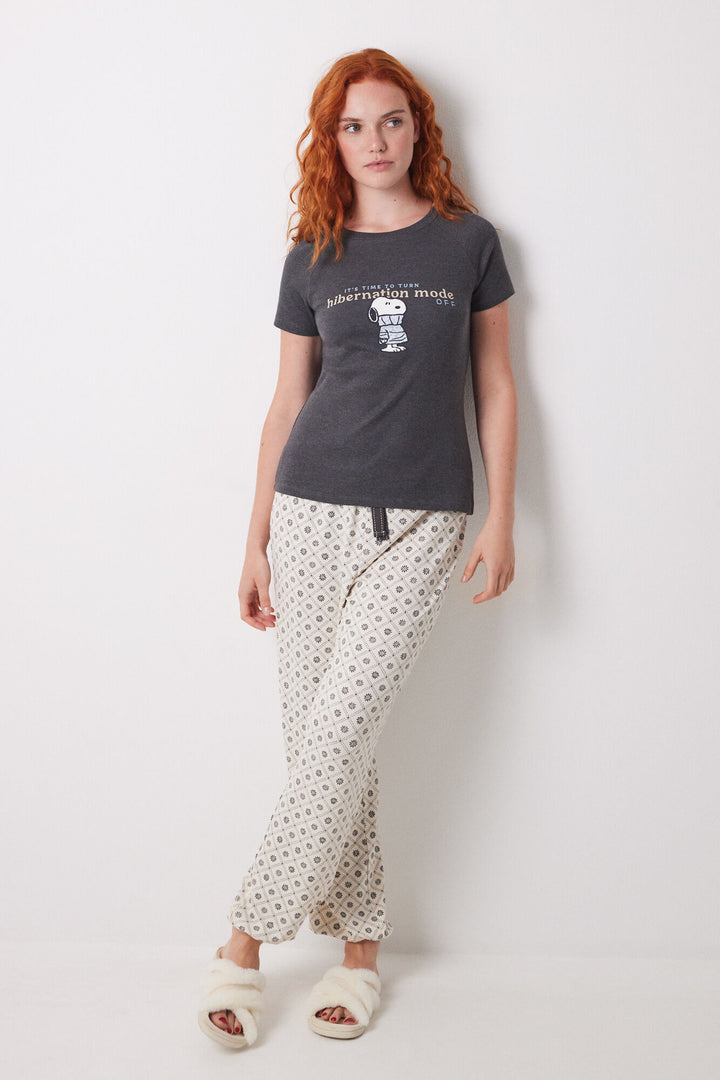 Short Sleeves T Shirt - Medium Grey