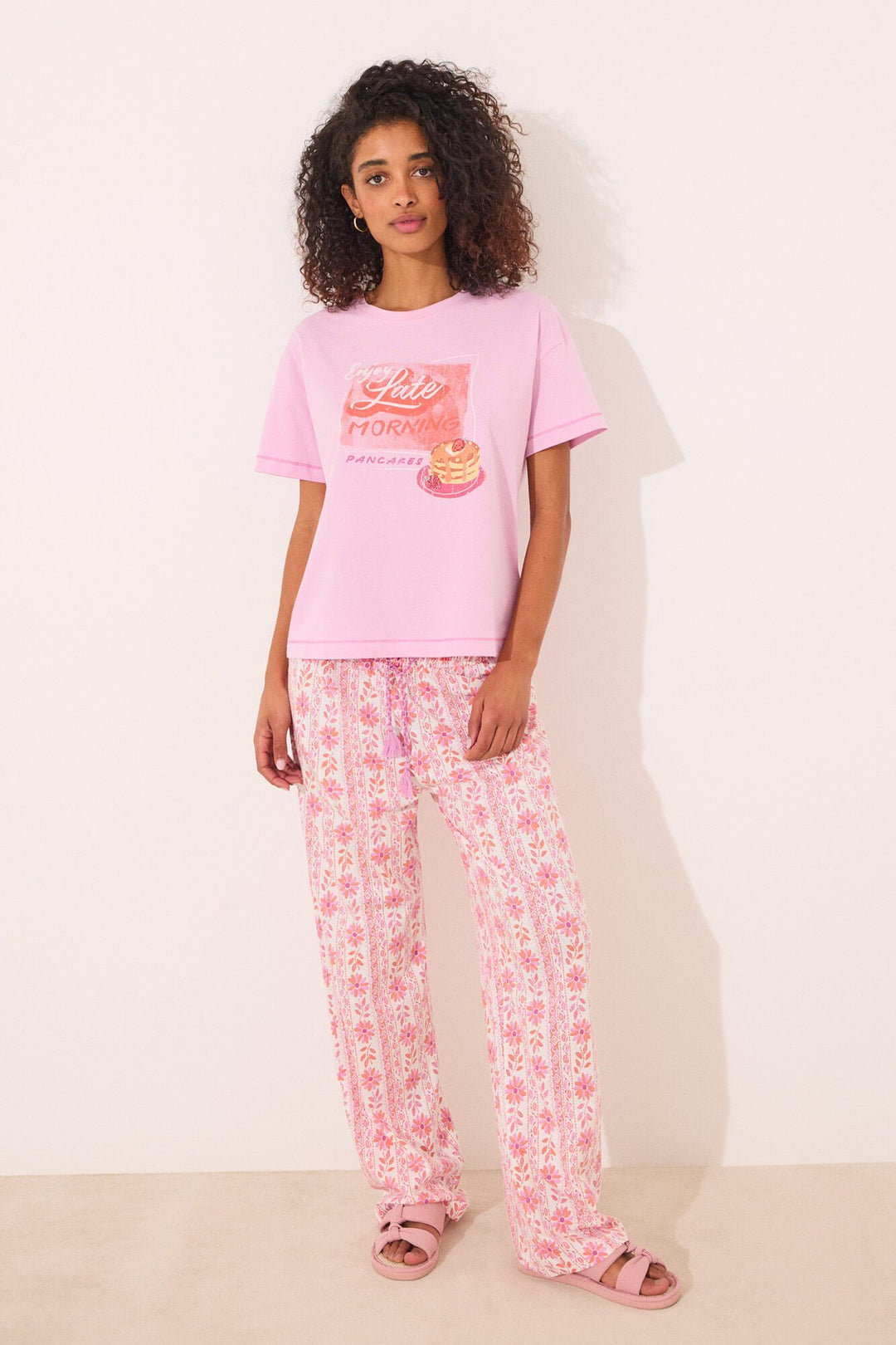 Short Sleeves T Shirt - Pink