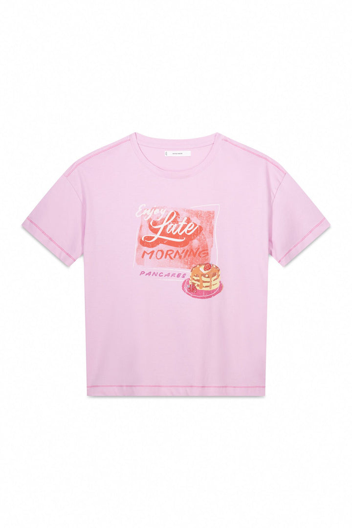 Short Sleeves T Shirt - Pink