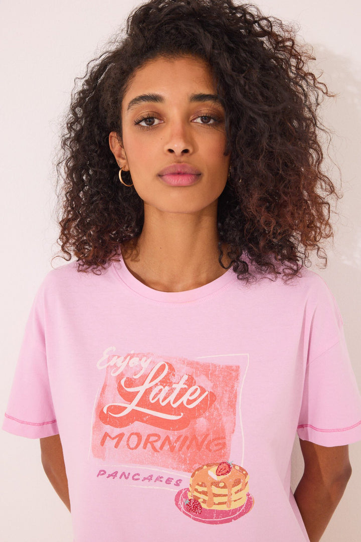 Short Sleeves T Shirt - Pink