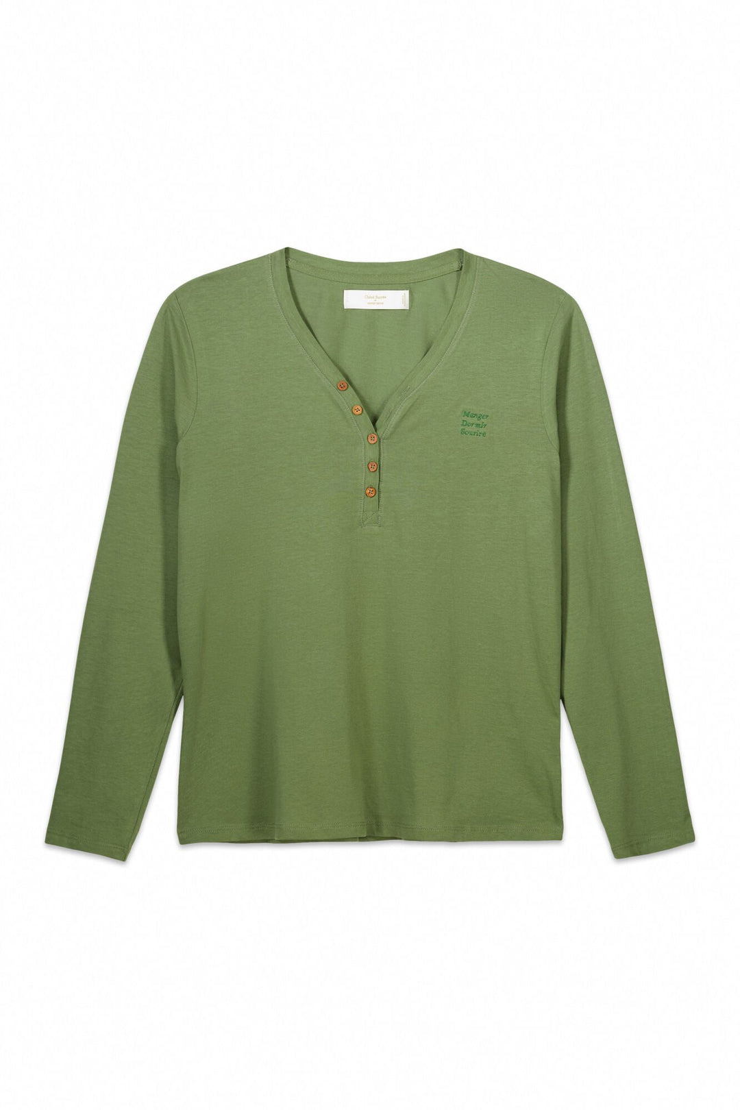 Long Sleeves T Shirt - Dark Khaki