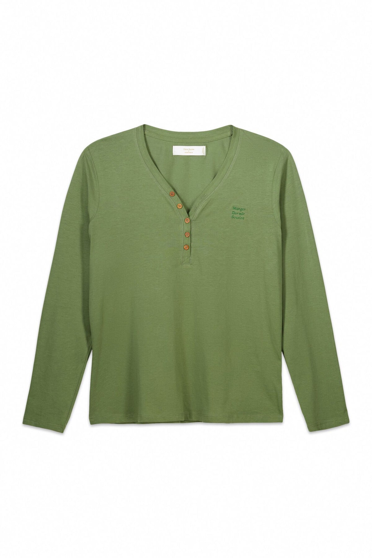Long Sleeves T Shirt - Dark Khaki